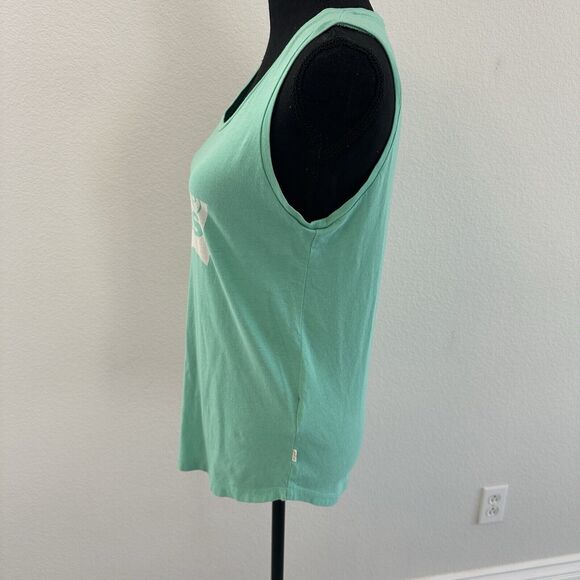 Levi's Women's Oversized Muscle Tank Top Turquoise Size Small Classic Logo - Picture 5 of 10